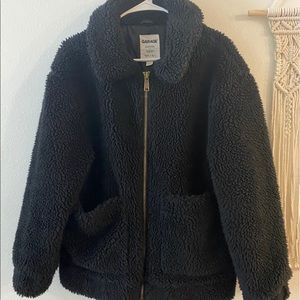 Black Teddy Garage Jacket